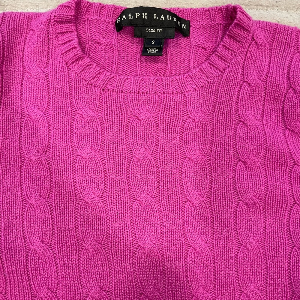 Black Label Cable Cashmere Sweater